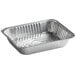 A Choice heavy-duty foil steam table pan with a silver lid.