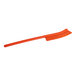 A Carlisle Sparta orange plastic brush with a long handle.