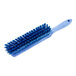 A close-up of the bristles on a Carlisle Sparta blue counter brush.