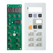 A white Estella dual heat control panel with a green circuit board and black buttons.