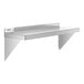 A Regency stainless steel solid wall shelf.