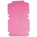 A pink rectangular box with cut out corners.