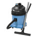 A blue and black NaceCare Solutions wet / dry vacuum cleaner.