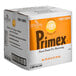 A white box of Stratas Primex Golden Flex Donut Fry Shortening with an orange label.