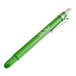 A close up of a green Pan Pen with a white cap.