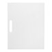 A white rectangular CaterGator cutting board with a handle.