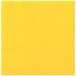 A yellow square paper napkin.