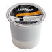 A white plastic container of Lavazza Gran Aroma Coffee Single Serve Keurig K-Cup Pods with a black and orange label.