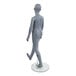 A black Econoco mannequin walking on a glass stand.