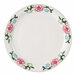 A Tuxton Western Rose china plate with pink flowers on it.