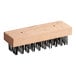 A Choice carbon steel bristle grill brush head with black bristles.