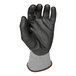 A pair of gray Armor Guys heavy duty work gloves with black and white accents.
