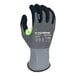 A pair of gray Armor Guys Kyorene Pro gloves with black and green HCT Microfoam Nitrile coating.