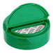 A green dual-flapper induction-lined spice lid.