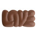 A Pavoni polycarbonate chocolate bar mold with "Love" on it.