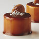 A close up of two small desserts made with the Pavoni Pavoflex Cilindro baking mold.