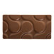 A Pavoni polycarbonate chocolate bar mold with a pattern on the chocolate bars.