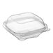 A case of 264 Inline Plastics clear plastic containers with dome lids.
