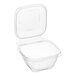 A case of 240 Inline Plastics clear plastic containers with dome lids.