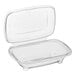 A case of Inline Plastics Safe-T-Chef clear plastic deli containers with dome lids.