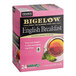 A pink box of 24 Bigelow English Breakfast Tea K-Cup Pods.