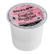 A white container of Bigelow English Breakfast Tea K-Cup Pods with a pink label.