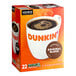 A box of 22 Dunkin' Original Blend Coffee K-Cup pods.
