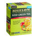 A box of 22 Bigelow Iced Tropical Green Tea K-Cup Pods.