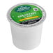 A white plastic container of Green Mountain Coffee Roasters Breakfast Blend K-Cup Pods with a green and white label.
