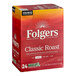 A box of Folgers Classic Roast Coffee Single Serve Keurig K-Cup Pods.