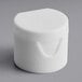A 20/410 white plastic cap with a flip top lid.