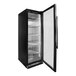 A black Pro Smoker TR-300 Reserve dry aging cabinet with glass doors.