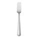 A silver Sant' Andrea Verdi dinner fork with a white background.