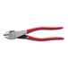 Klein Tools high-leverage diagonal cutting pliers with red handles.