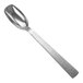 An American Metalcraft stainless steel serving spoon with a textured handle.