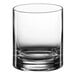 A Della Luce Origins rocks glass with a smooth bottom on a white background.