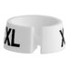 A white 3/4" ring with the letters "XXXL" in black.