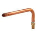 A copper pipe with a Sioux Chief brass PowerPEX fitting.