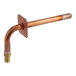 A Sioux Chief copper PowerPEX stub out elbow with square mounting ear.