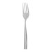 An Arcoroc stainless steel salad/dessert fork with a silver handle on a white background.