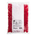 A 5 lb. bag of Albanese Wild Cherry Gummi Bears on a white background. The bag is filled with red candy.