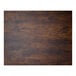 A BFM Seating rectangular melamine table top with a dark wood surface and matching edge.