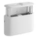 A white rectangular Tork countertop hand towel dispenser with a small lid.