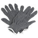 A pair of grey Cordova Economy Weight work gloves with white trim.