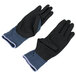 A pack of black and blue Cordova warehouse gloves.