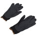 A pair of small black Cordova Cor-Touch foam gloves with black foam palm coating.
