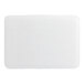 A rectangular white corrugated grease-resistant quarter sheet cake pad.