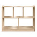 A Flash Furniture wooden open storage unit with 5 compartments.