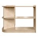 A Flash Furniture wooden corner storage unit with four shelves.