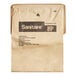 A brown Sanitaire 4 quart paper vacuum bag package with black text on a white background.